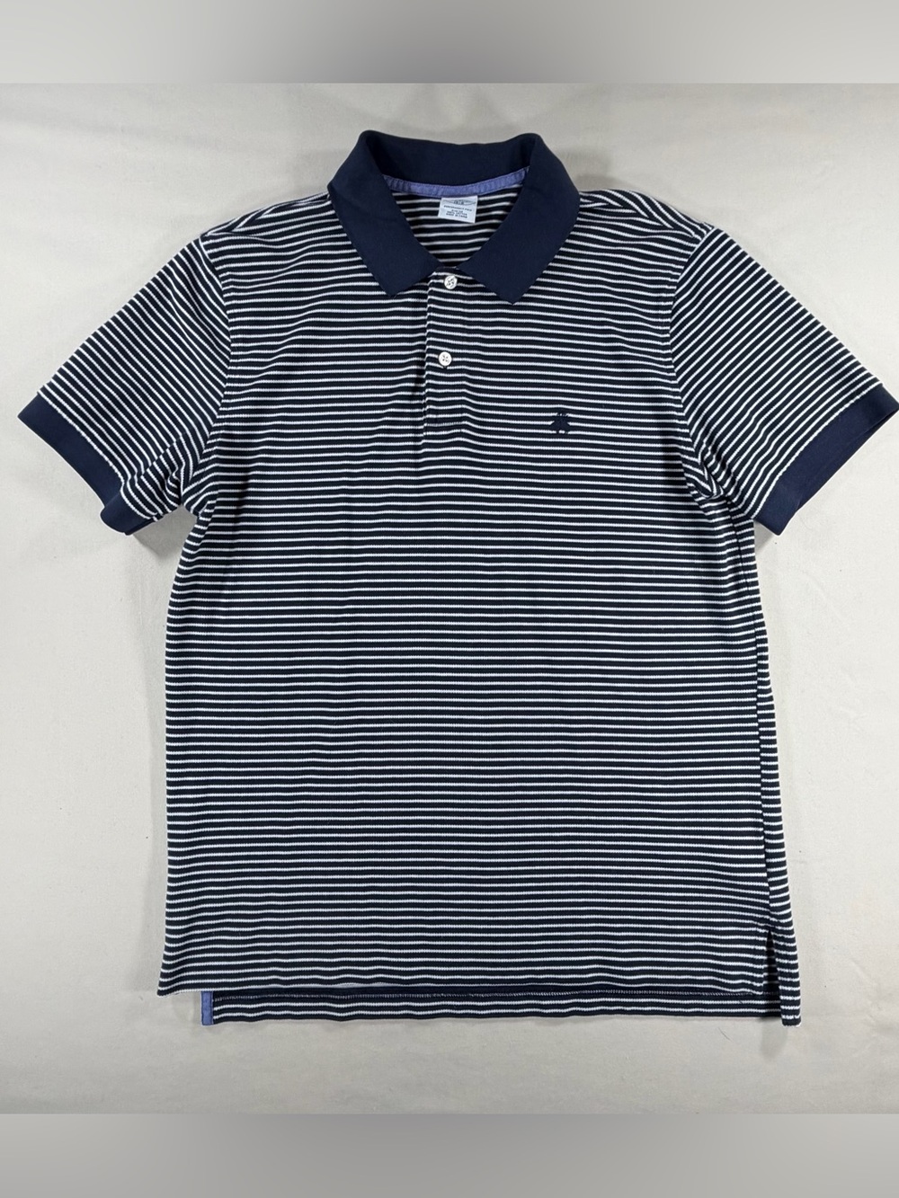 Brooks Brothers Nautica Men's Navy & White Striped Polo Shirt size L